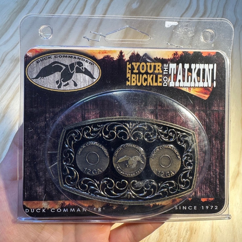 Duck Commander Montana Silversmiths Bronze Shotgun Shell Belt Buckle A304 NEW